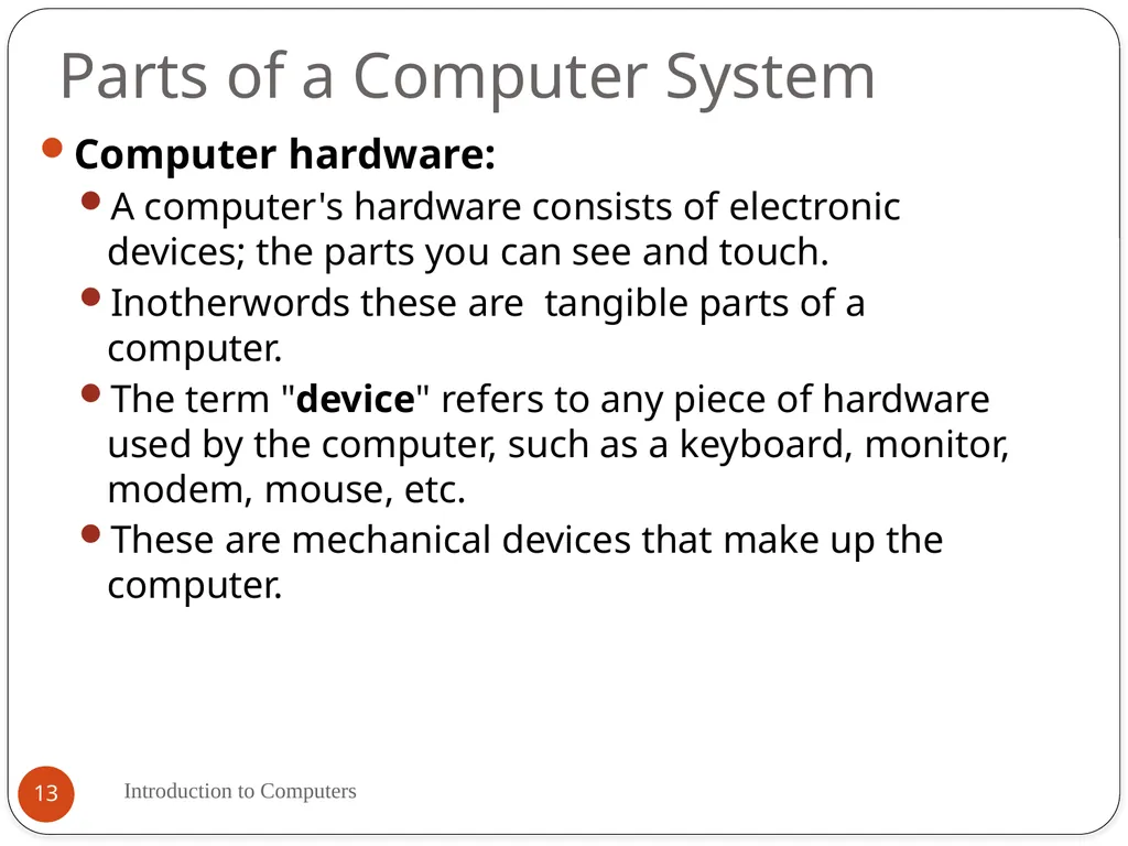 By Mrs. Muneeswari Lecturer in Computer - slide 13 of 33