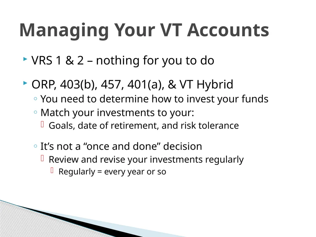 Retirement Planning for the Young Professional Dr. - slide 21 of 33