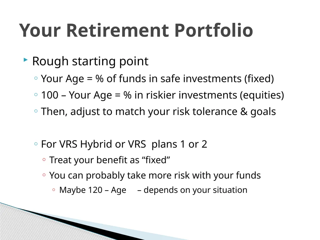 Retirement Planning for the Young Professional Dr. - slide 26 of 33