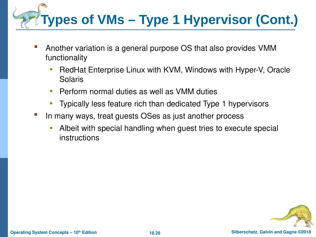 Chapter 18: Virtual Machines Chapter 18: Virtual - slide 28 of 51