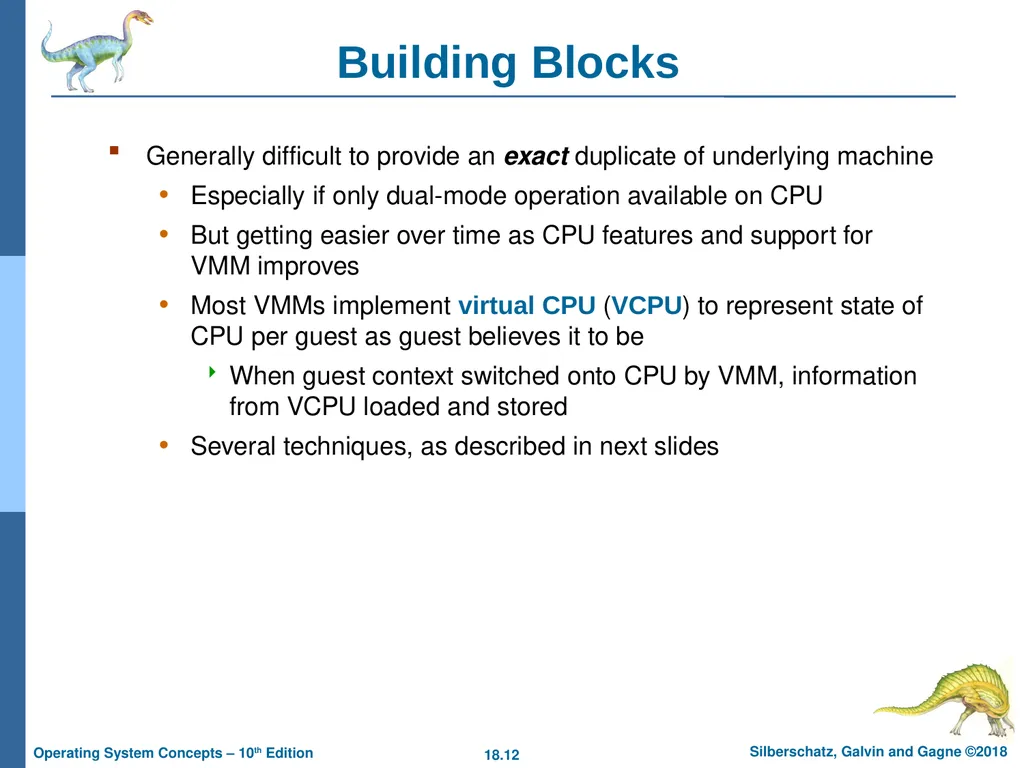 Chapter 18: Virtual Machines Chapter 18: Virtual - slide 12 of 51