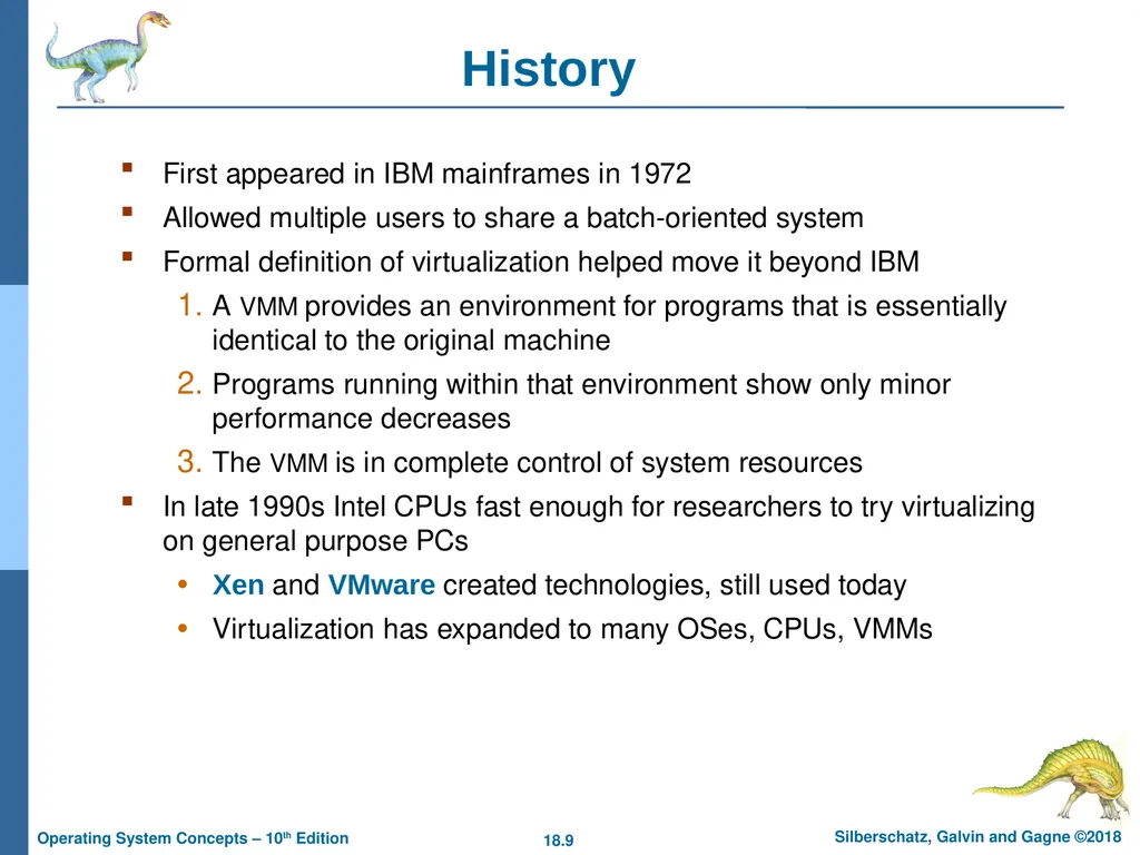 Chapter 18: Virtual Machines Chapter 18: Virtual - slide 9 of 51