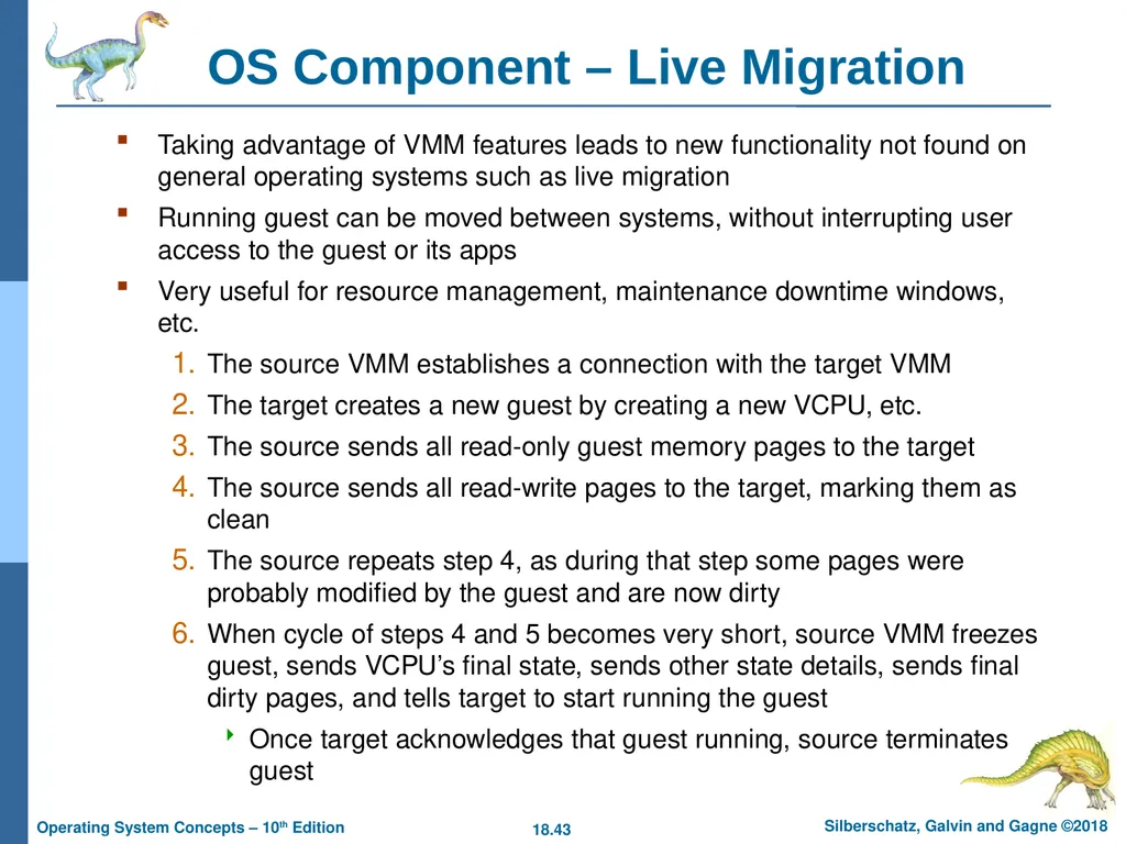 Chapter 18: Virtual Machines Chapter 18: Virtual - slide 43 of 51