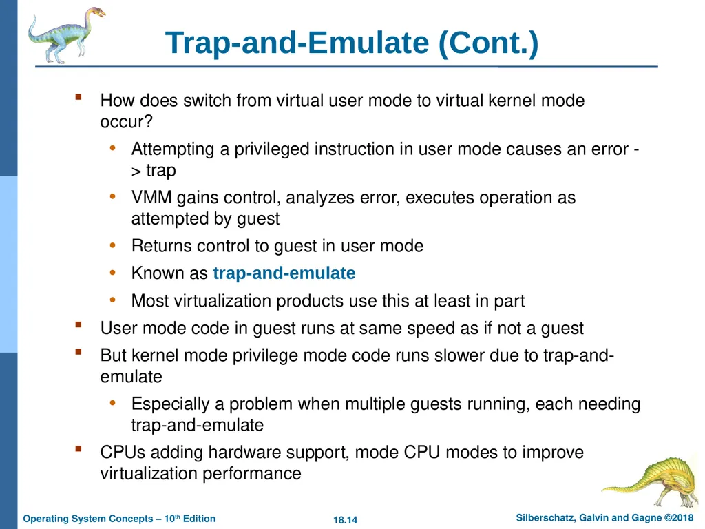 Chapter 18: Virtual Machines Chapter 18: Virtual - slide 14 of 51