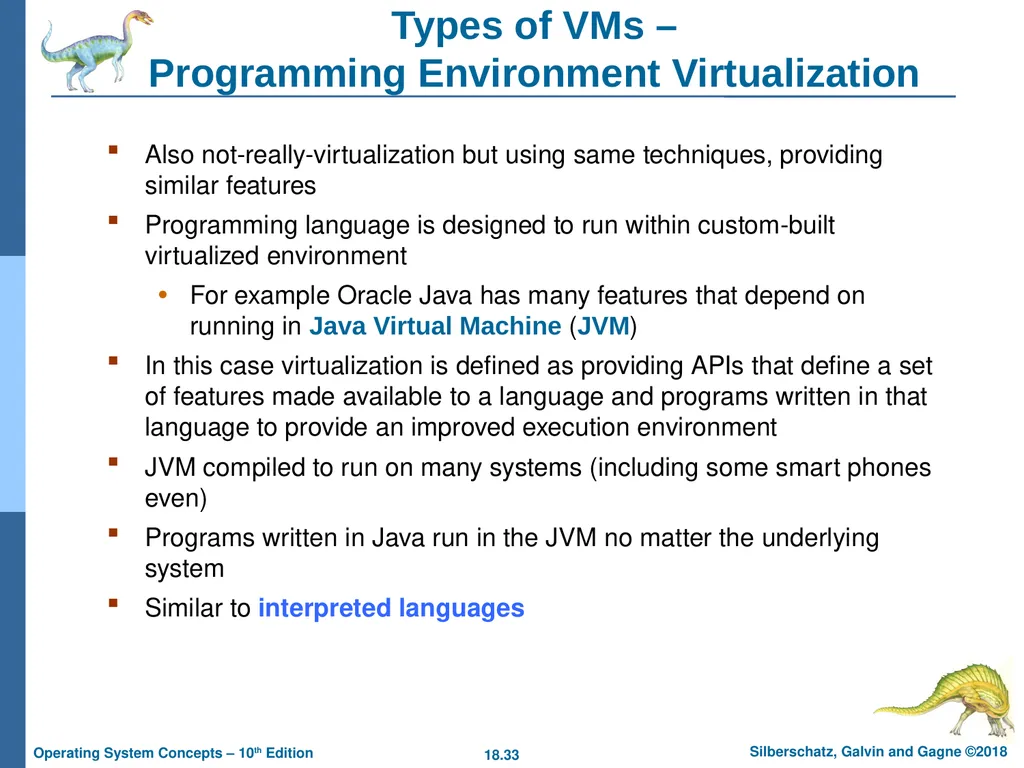 Chapter 18: Virtual Machines Chapter 18: Virtual - slide 33 of 51