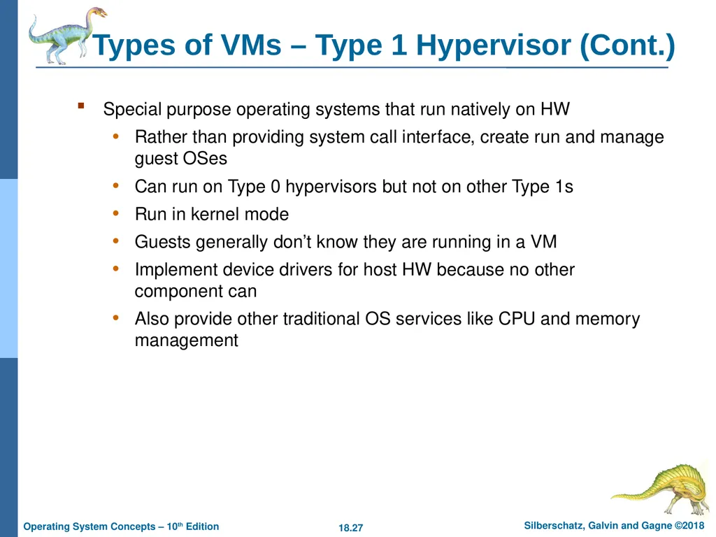 Chapter 18: Virtual Machines Chapter 18: Virtual - slide 27 of 51