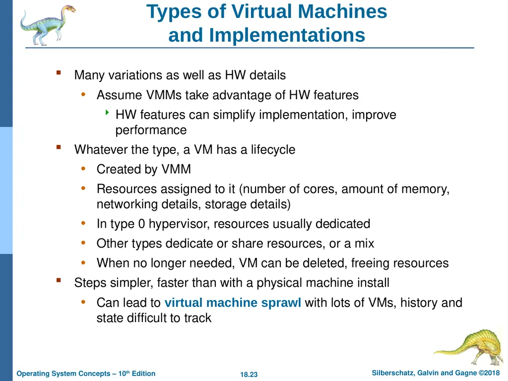 Chapter 18: Virtual Machines Chapter 18: Virtual - slide 23 of 51