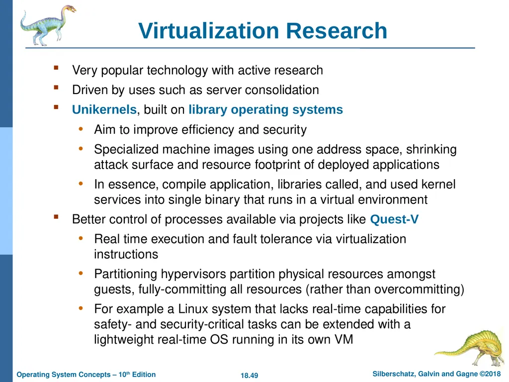 Chapter 18: Virtual Machines Chapter 18: Virtual - slide 49 of 51