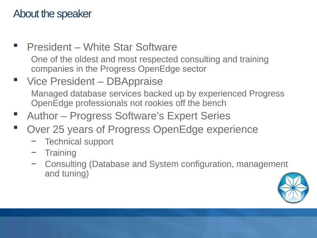 Buying Database Hardware Adam Backman – President - slide 2 of 34