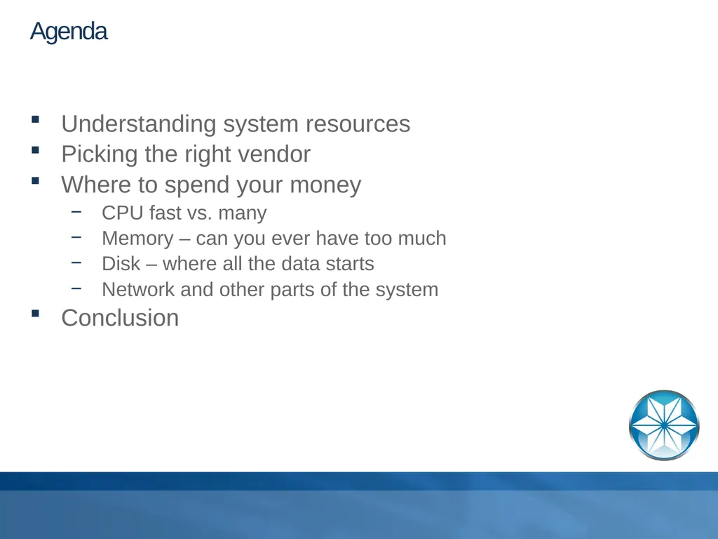 Buying Database Hardware Adam Backman – President - slide 4 of 34