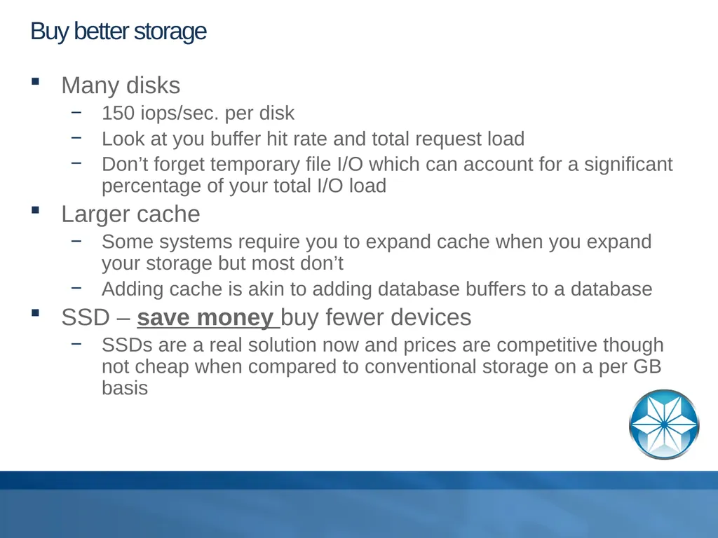 Buying Database Hardware Adam Backman – President - slide 17 of 34