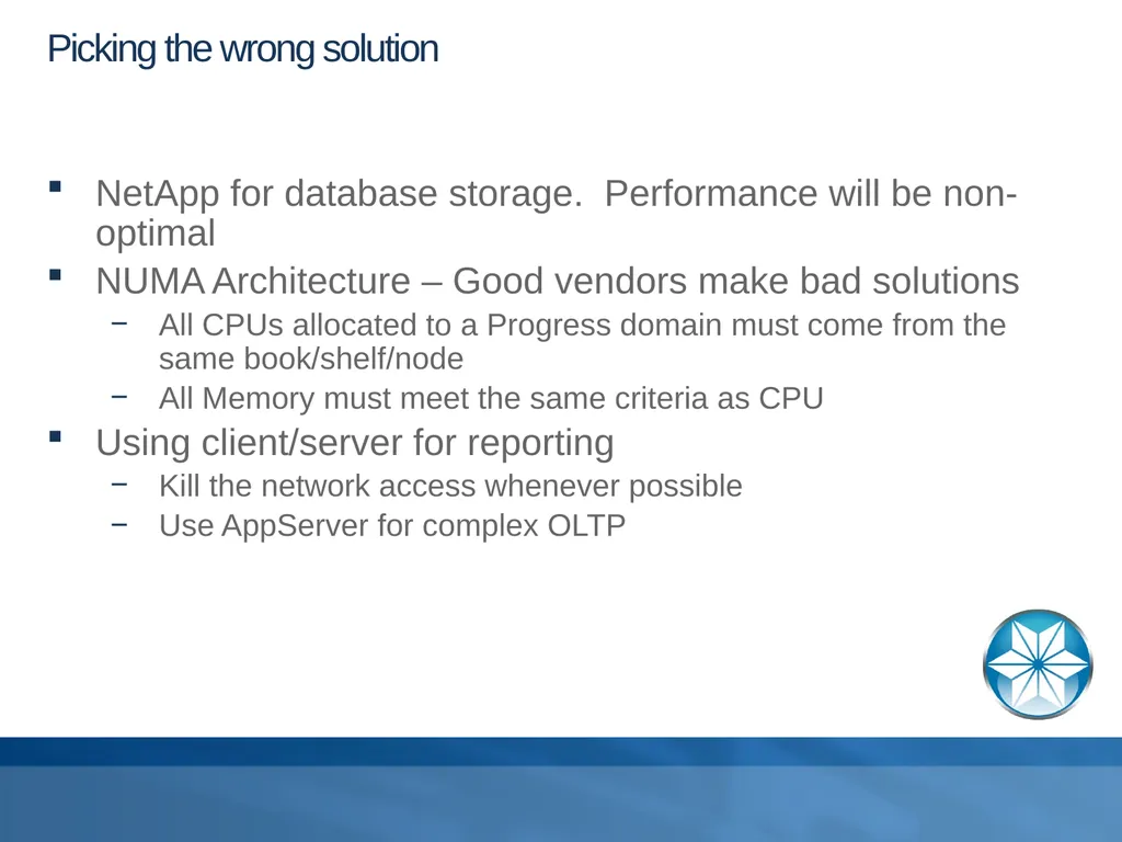 Buying Database Hardware Adam Backman – President - slide 31 of 34