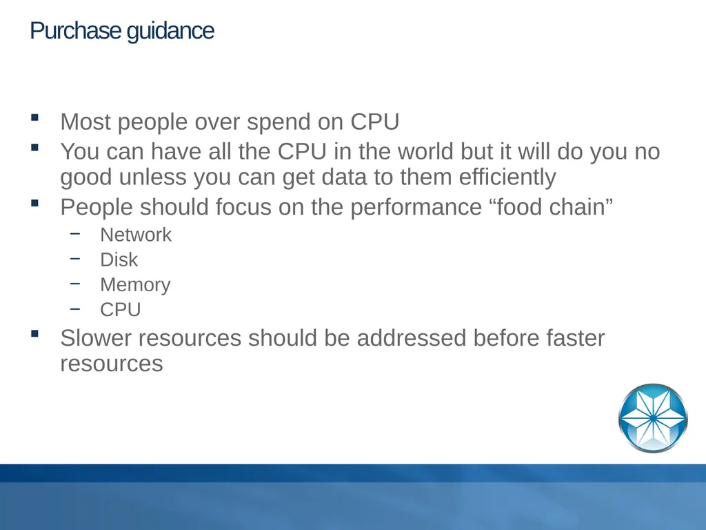 Buying Database Hardware Adam Backman – President - slide 11 of 34