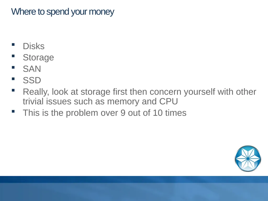 Buying Database Hardware Adam Backman – President - slide 32 of 34