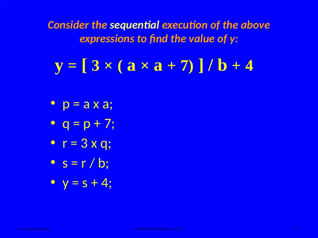 Programing Concept Ken Youssefi/Ping Hsu - slide 4 of 36