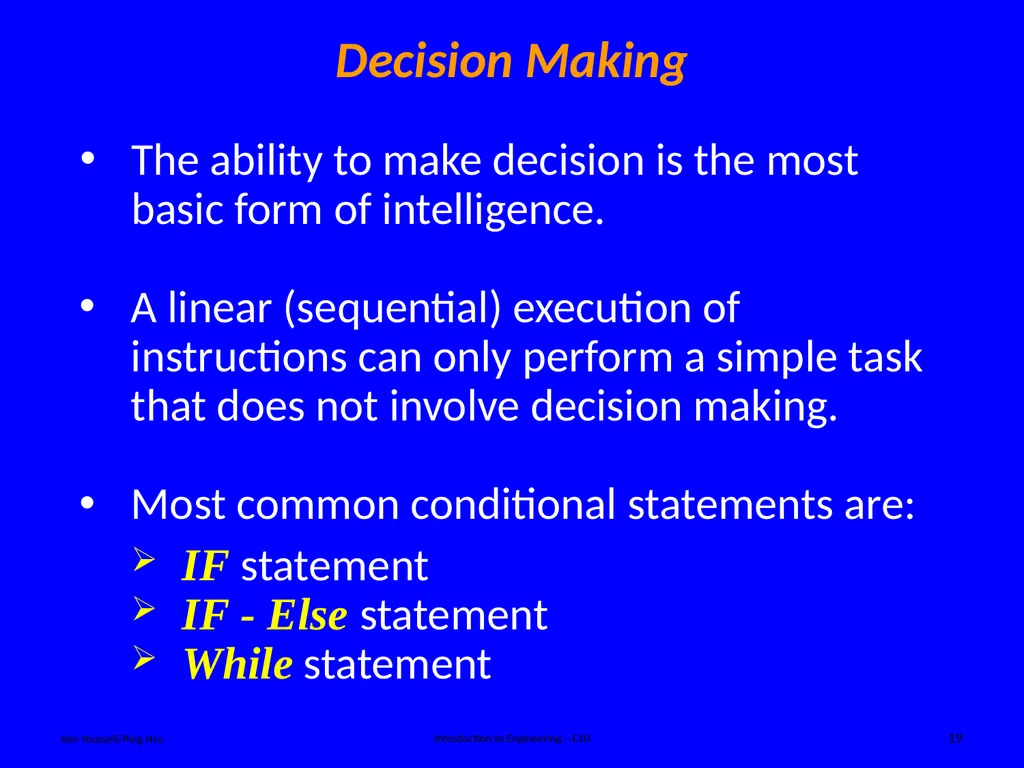 Programing Concept Ken Youssefi/Ping Hsu - slide 19 of 36