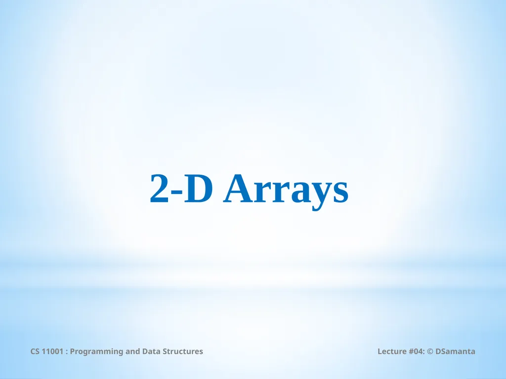 Debasis Samanta Computer Science & Engineering - slide 23 of 59
