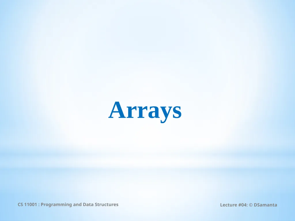 Debasis Samanta Computer Science & Engineering - slide 4 of 59