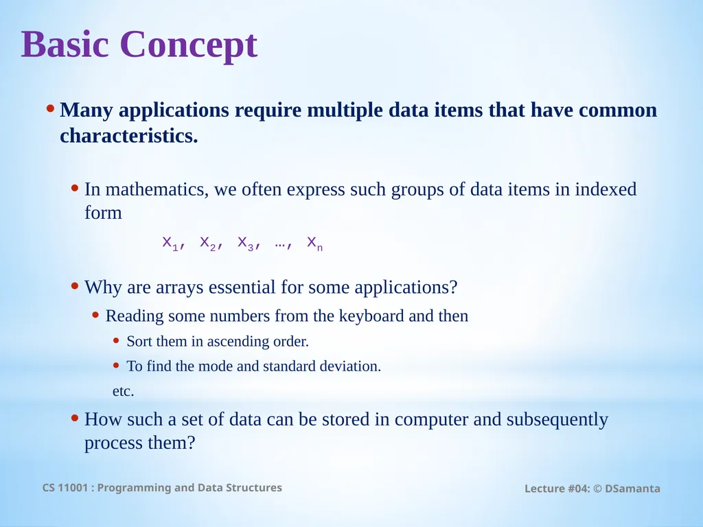 Debasis Samanta Computer Science & Engineering - slide 6 of 59