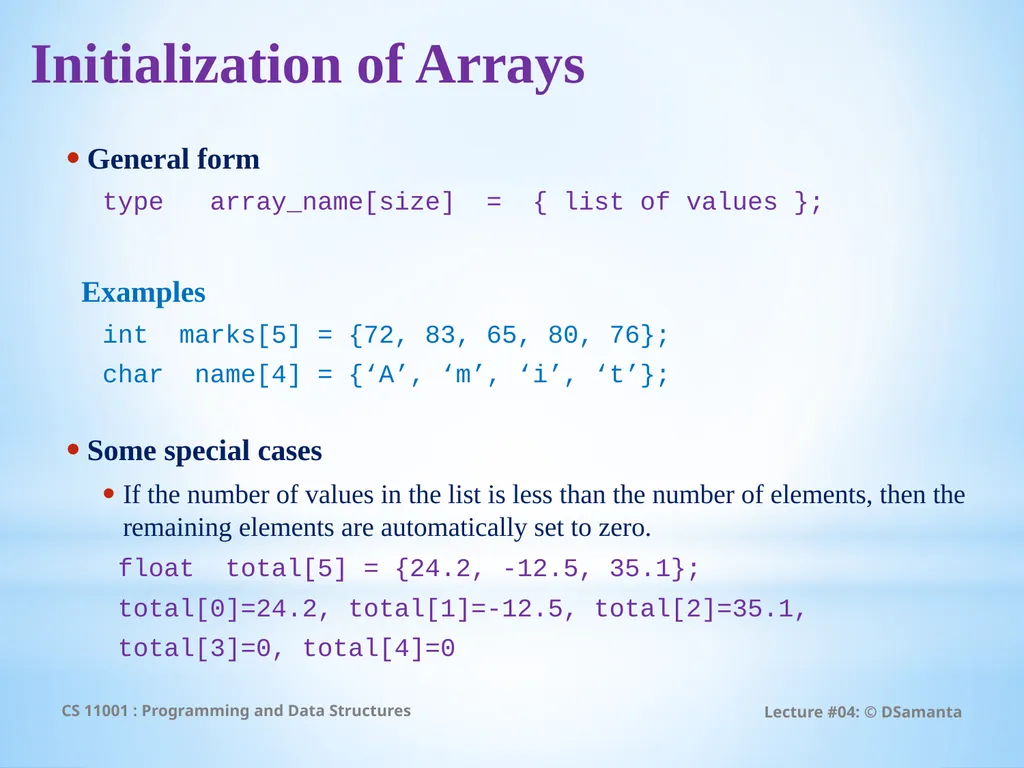 Debasis Samanta Computer Science & Engineering - slide 14 of 59