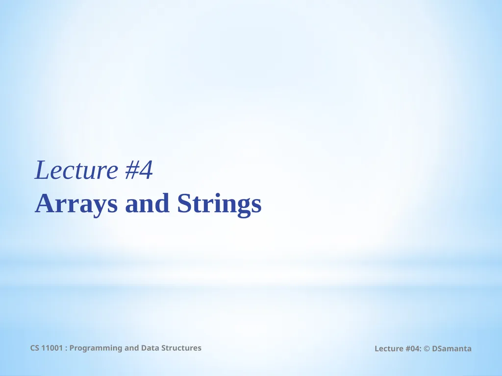 Debasis Samanta Computer Science & Engineering - slide 2 of 59
