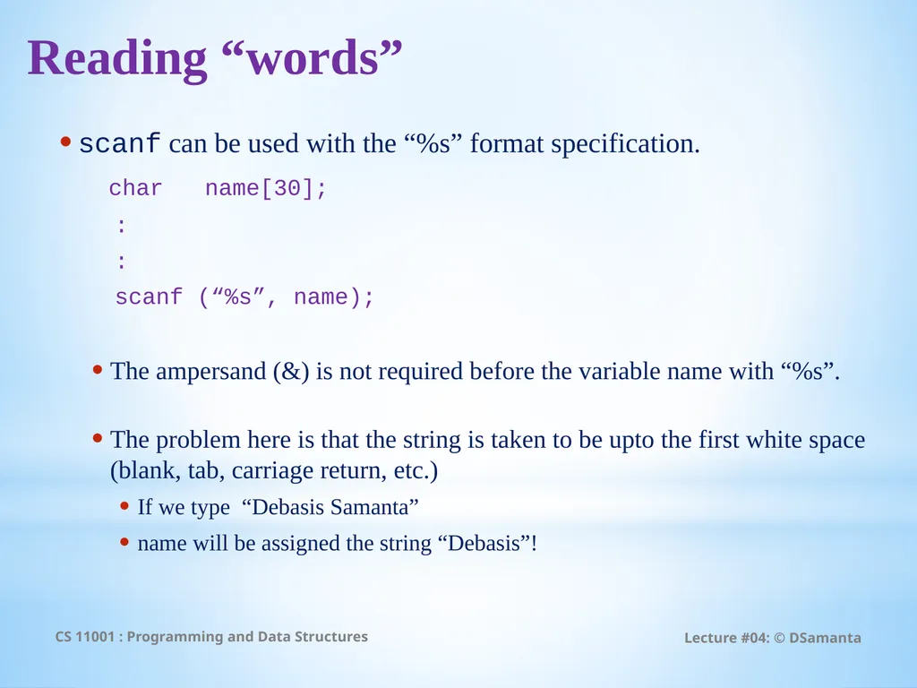 Debasis Samanta Computer Science & Engineering - slide 41 of 59
