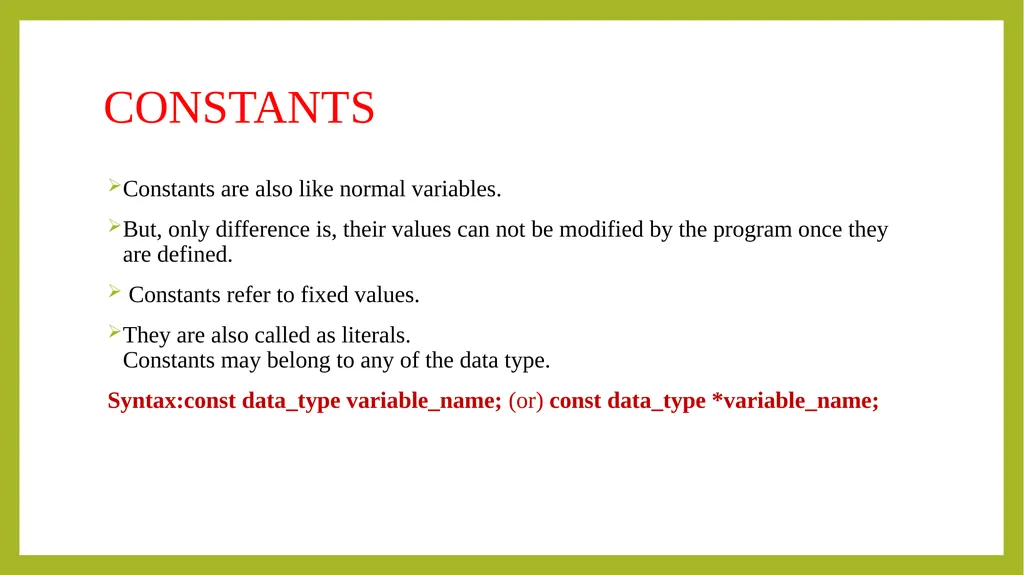 PROGRAMMING IN C++ UNIT-I Principals of object - slide 14 of 39