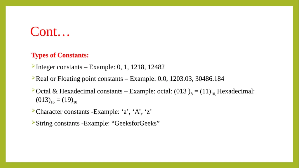PROGRAMMING IN C++ UNIT-I Principals of object - slide 15 of 39