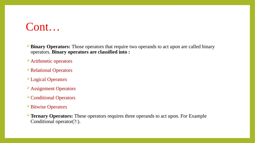 PROGRAMMING IN C++ UNIT-I Principals of object - slide 19 of 39