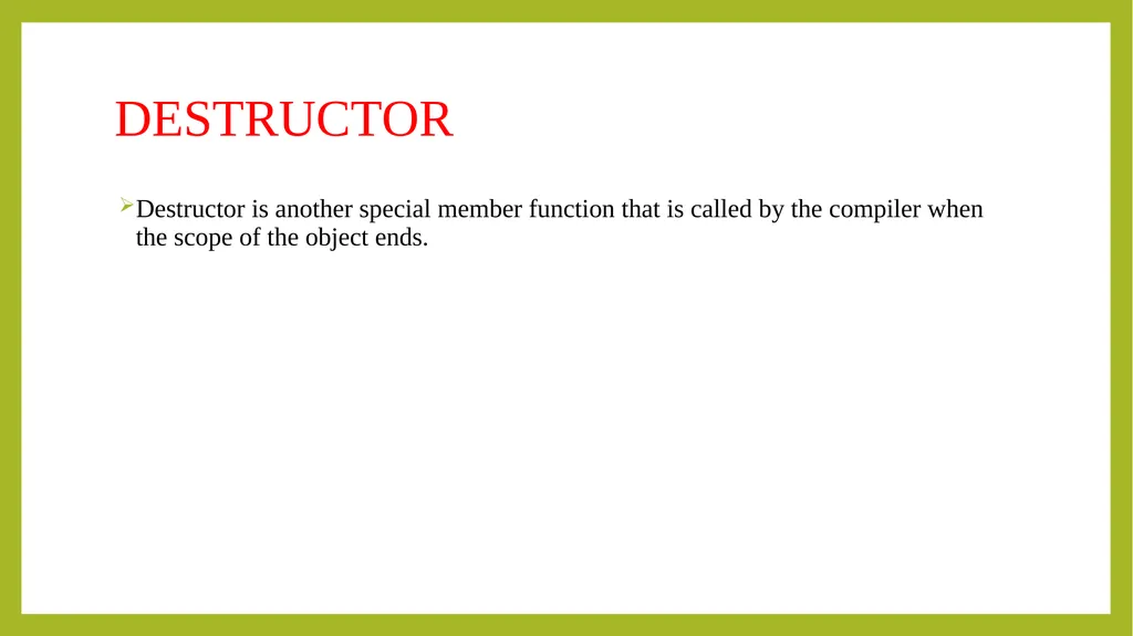 PROGRAMMING IN C++ UNIT-I Principals of object - slide 32 of 39
