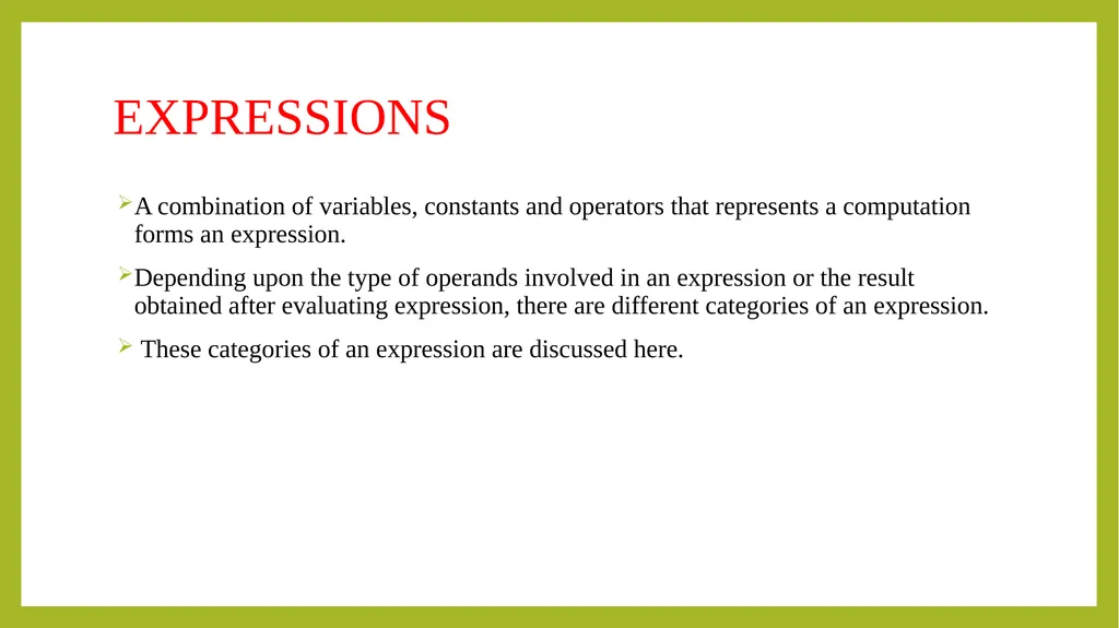 PROGRAMMING IN C++ UNIT-I Principals of object - slide 20 of 39