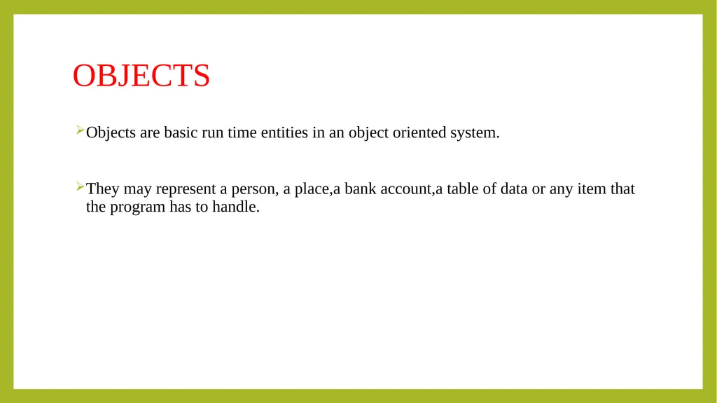 PROGRAMMING IN C++ UNIT-I Principals of object - slide 4 of 39