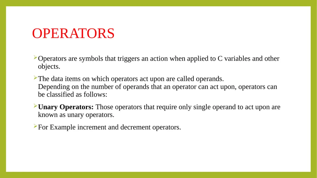 PROGRAMMING IN C++ UNIT-I Principals of object - slide 18 of 39