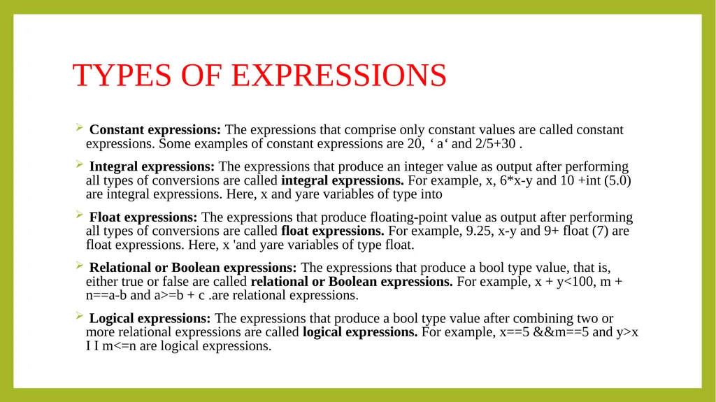 PROGRAMMING IN C++ UNIT-I Principals of object - slide 21 of 39