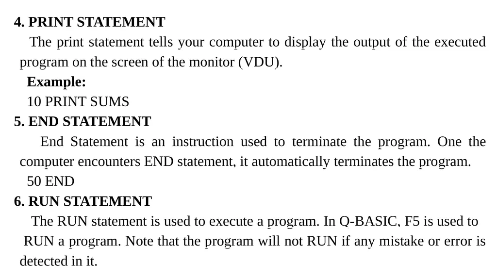 WEEK 9 INTRODUCTION TO BASIC PROGRAMMING BASIC - slide 4 of 12