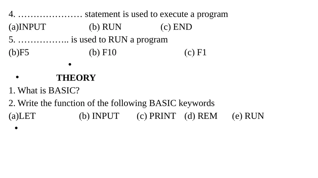 WEEK 9 INTRODUCTION TO BASIC PROGRAMMING BASIC - slide 9 of 12