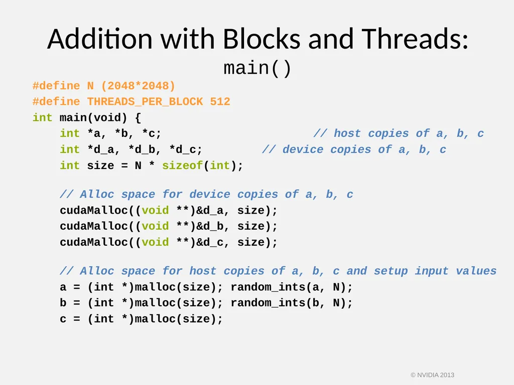 CUDA C/C++ BASICS NVIDIA Corporation © NVIDIA 2013 - slide 42 of 67