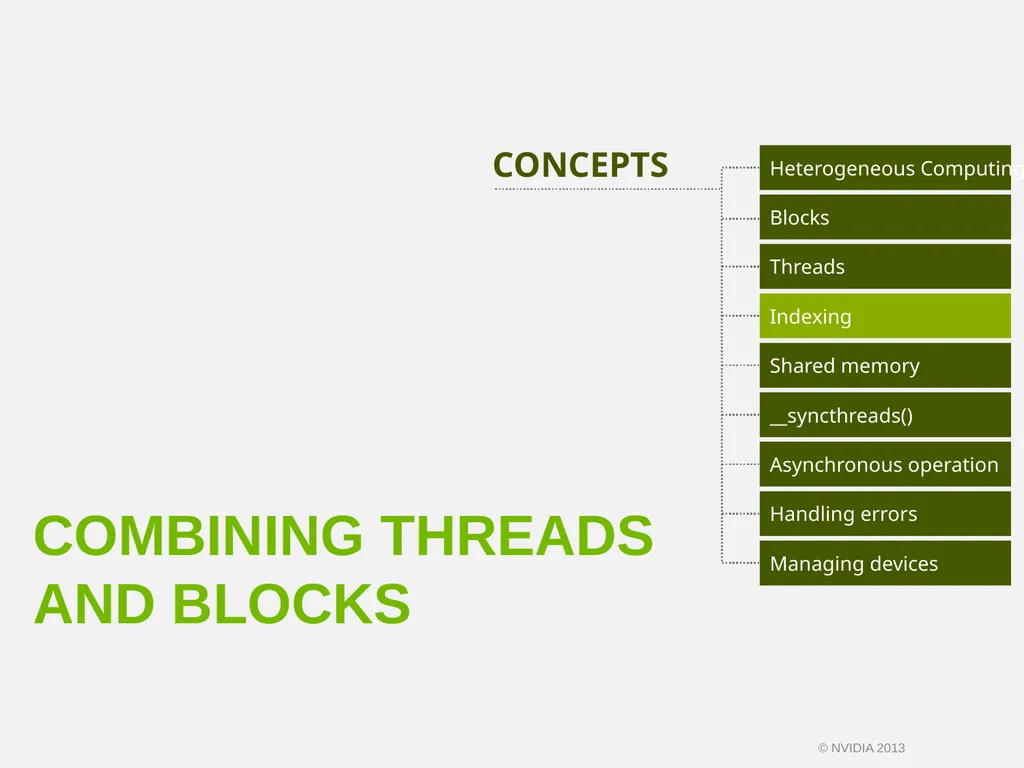 CUDA C/C++ BASICS NVIDIA Corporation © NVIDIA 2013 - slide 37 of 67