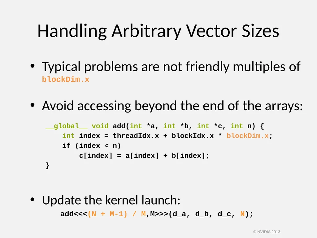 CUDA C/C++ BASICS NVIDIA Corporation © NVIDIA 2013 - slide 44 of 67