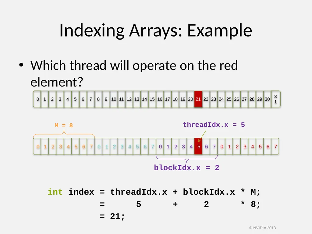 CUDA C/C++ BASICS NVIDIA Corporation © NVIDIA 2013 - slide 40 of 67