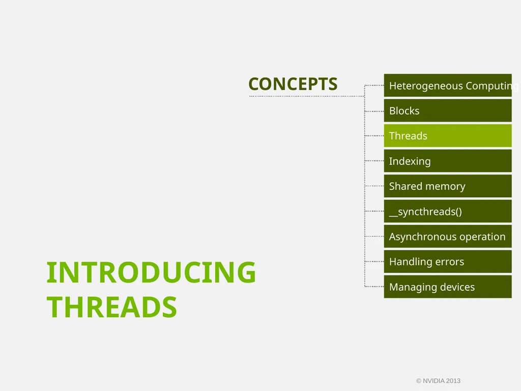 CUDA C/C++ BASICS NVIDIA Corporation © NVIDIA 2013 - slide 33 of 67