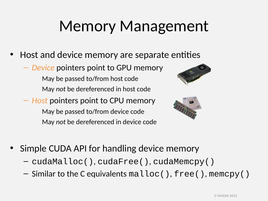CUDA C/C++ BASICS NVIDIA Corporation © NVIDIA 2013 - slide 20 of 67