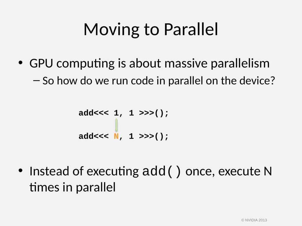 CUDA C/C++ BASICS NVIDIA Corporation © NVIDIA 2013 - slide 25 of 67