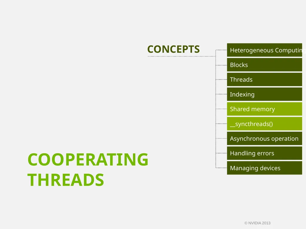 CUDA C/C++ BASICS NVIDIA Corporation © NVIDIA 2013 - slide 46 of 67