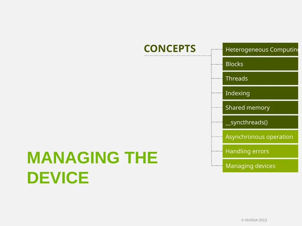 CUDA C/C++ BASICS NVIDIA Corporation © NVIDIA 2013 - slide 59 of 67