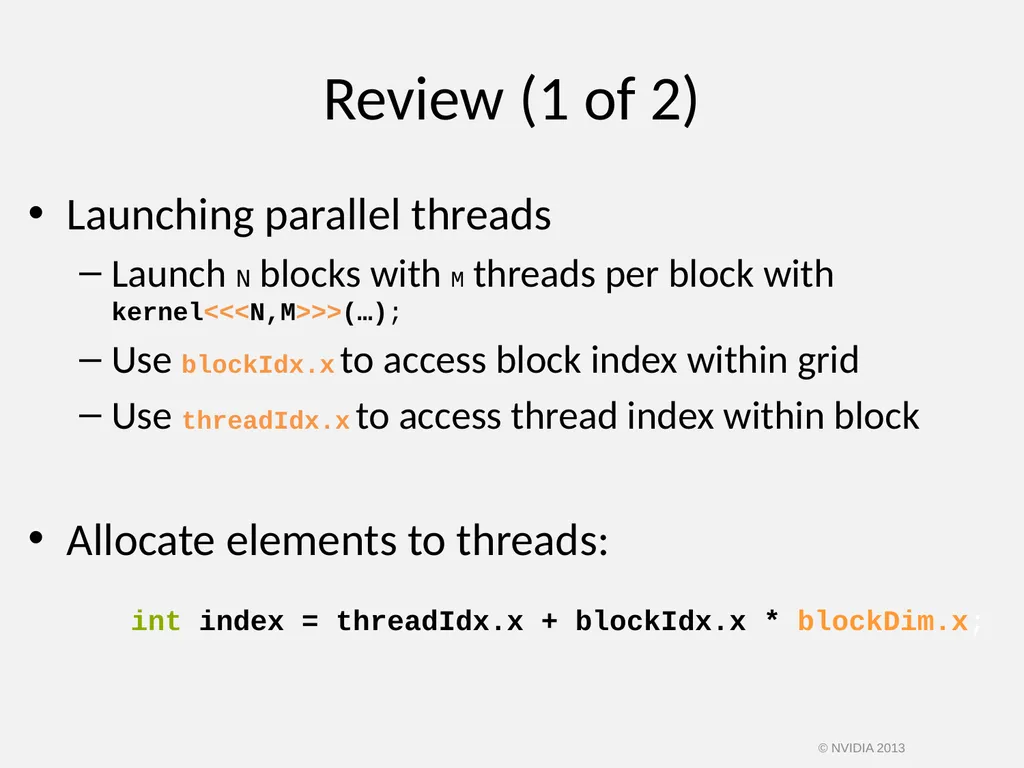 CUDA C/C++ BASICS NVIDIA Corporation © NVIDIA 2013 - slide 57 of 67
