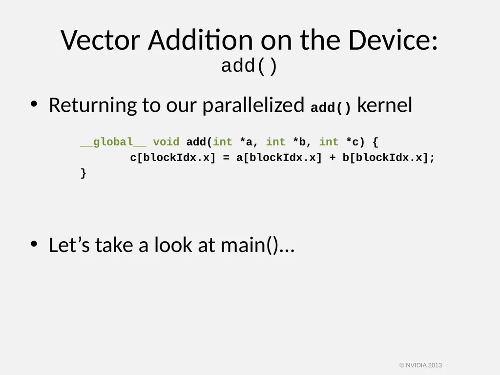 CUDA C/C++ BASICS NVIDIA Corporation © NVIDIA 2013 - slide 28 of 67