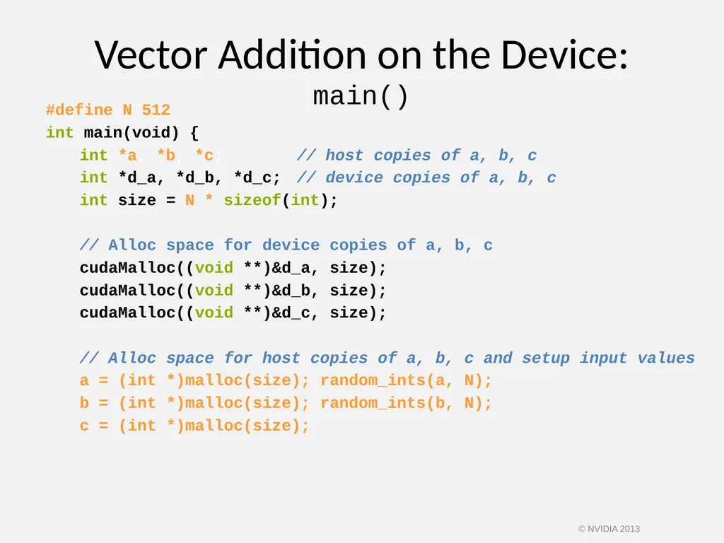 CUDA C/C++ BASICS NVIDIA Corporation © NVIDIA 2013 - slide 29 of 67
