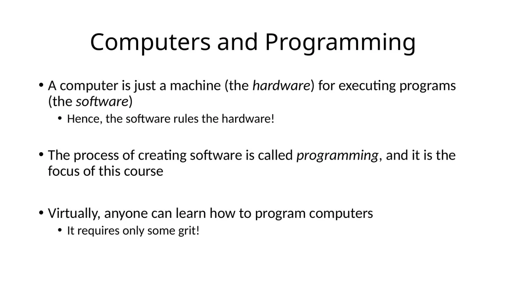 15-110: Principles of Computing Introduction: - slide 3 of 28
