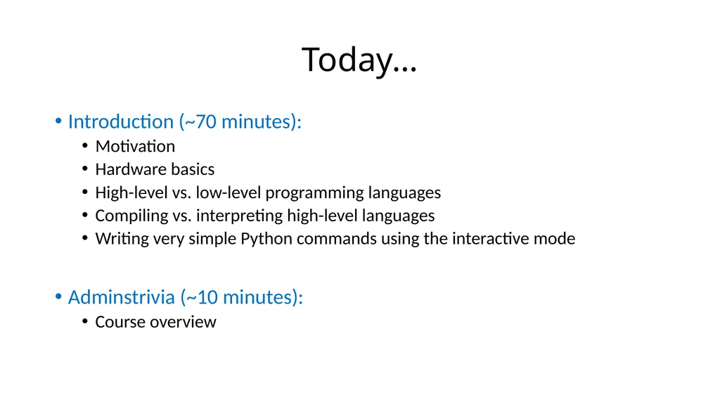 15-110: Principles of Computing Introduction: - slide 2 of 28
